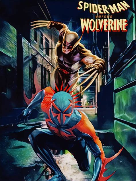 Wolverine Vs Spider Man 2099 Marvel Poster By Imfinedesigns On Deviantart