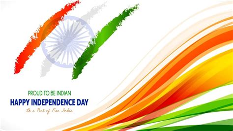 15th August Indian Independence Day Wallpaper With Tricolor India Flag