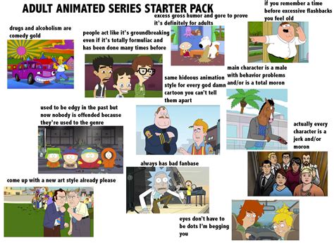 Adult Animated Series Starter Pack Rstarterpacks