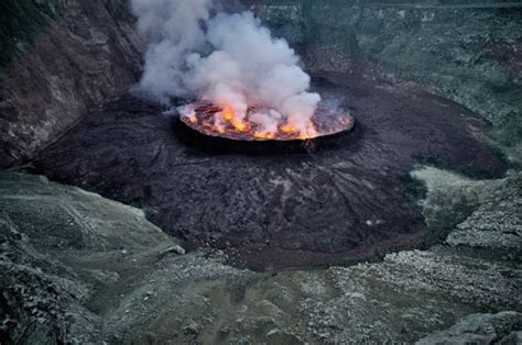 That's also where most of the cabins are situated. World's Largest Lava Lake - Mount Nyiragongo, Congo