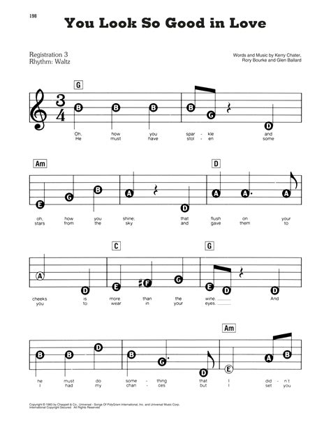 You Look So Good In Love Sheet Music George Strait E Z Play Today
