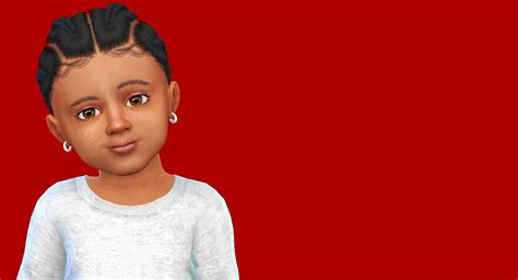 Fabienne Toddler Hair Sims 4 Toddler Cc Sims 4 Sims 4 Toddler