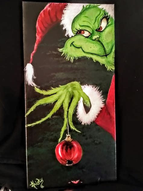 Grinch Painting By Kristy Deaton Fine Art America