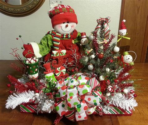 My New Snowman Table Centerpiece My Sister And I Made It Was So Fun To