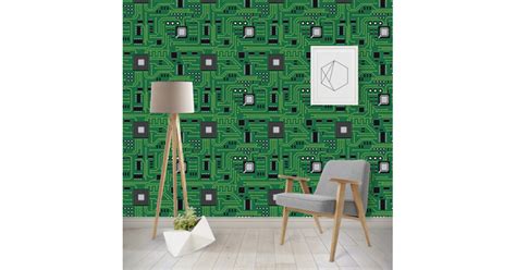 Circuit Board Wallpaper And Surface Covering Peel And Stick