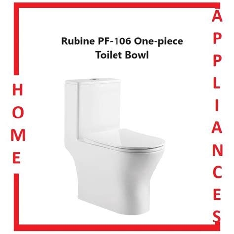Rubine Pf One Piece Toilet Bowl L Free Express Delivery Shopee Singapore