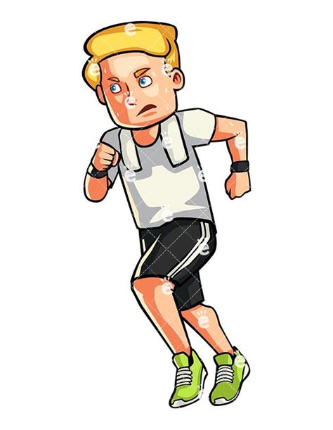 A Man Is Running While Wearing Green Shoes