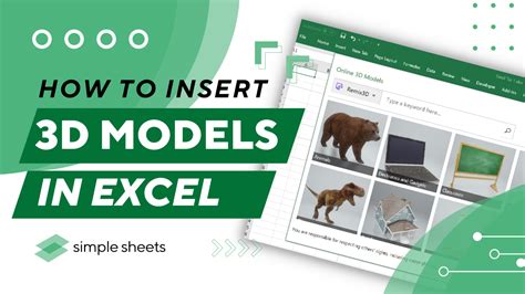 Quick Guide How To Insert 3d Models In Excel