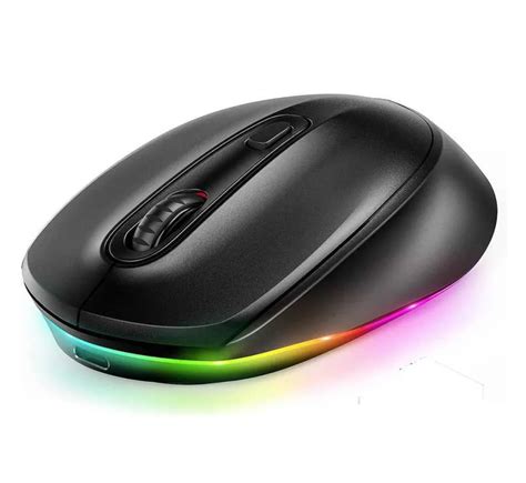 Mice Seenda Bluetooth Wireless Mouse Rechargeable Light Up 24g Mouse