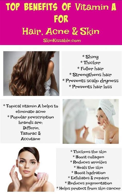 Benefits Of Vitamin A In Skin Care Serums And Hair Is It Good For Acne Vitamins Haircare