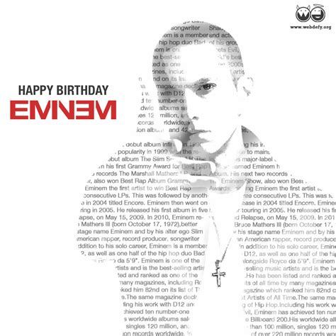 Right Way To Rap Is Eminem Way Happy Birthday Slim Shady Design By Webdefy Slim Shady Best