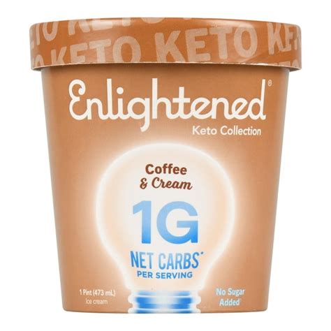 Enlightened Keto Coffee And Cream Ice Cream 1 Pint 8 Per Case