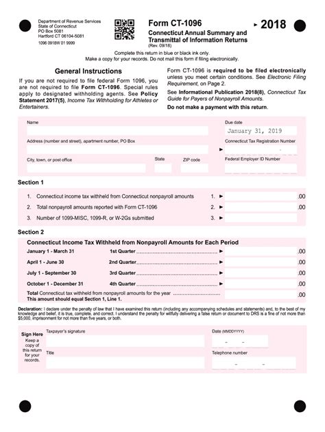 Printable Form 1096 Form 1096 Annual Summary And Transmittal Of Us
