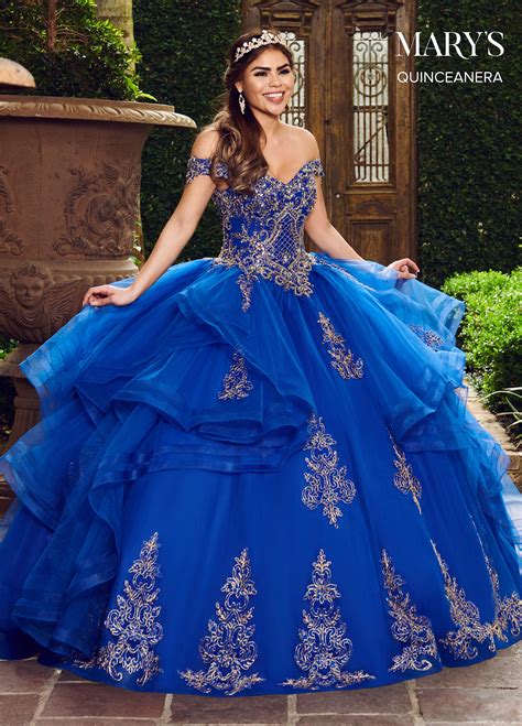 Lareina Quinceanera Dresses Style Mq2083 In Royalgold Or Coral