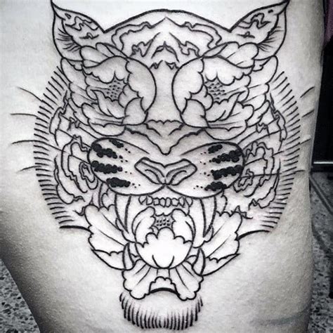 50 Outline Tattoos For Men - Silhouette Design Ideas