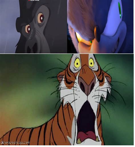 Kerchak And Sonics Death Stares Shere Khan By Mblairll On Deviantart