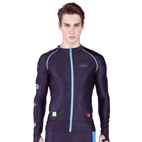 Sabolay Surfing Swimming Jacket Long Sleeve Zipper Water Sports Rash