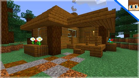 How To Build A Simple Log Cabin In Minecraft Youtube