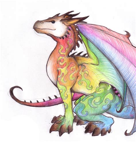 Fantasy Rainbow Dragon By Chaos Flower On Deviantart