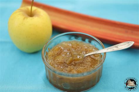 Compote pommes rhubarbe