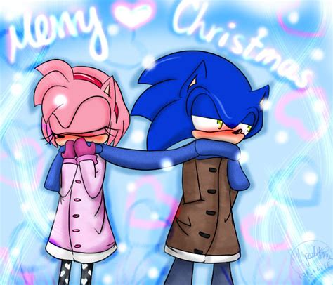 Sonic And Amy Christmas By Janly8742 On Deviantart