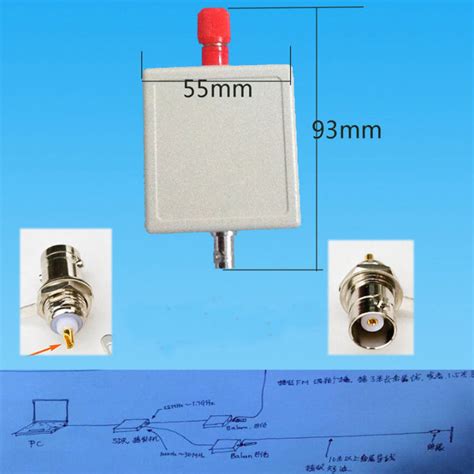 K Mhz Rtl Sdr Supporting Long Antenna Impedance Transformer Balun Qrp Connectors Bnc