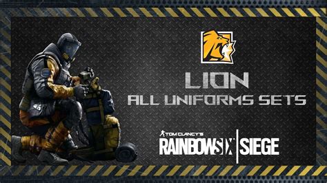 Lion All Uniforms Sets Including Dev Skin Rainbow Six Siege R6 News