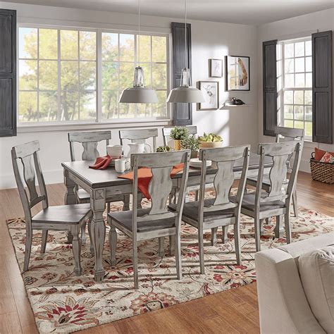 Articles and advice about dining room colors two tone from glidden. Eleanor Grey Two-tone Wood Butterfly Leaf Extending Dining ...