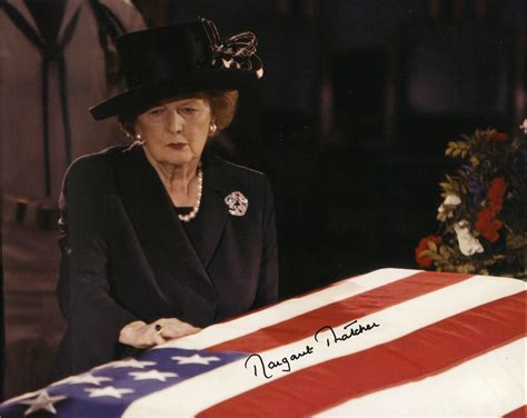 Lot Detail Margaret Thatcher Autographed X Photograph While Attending Ronald Reagan S