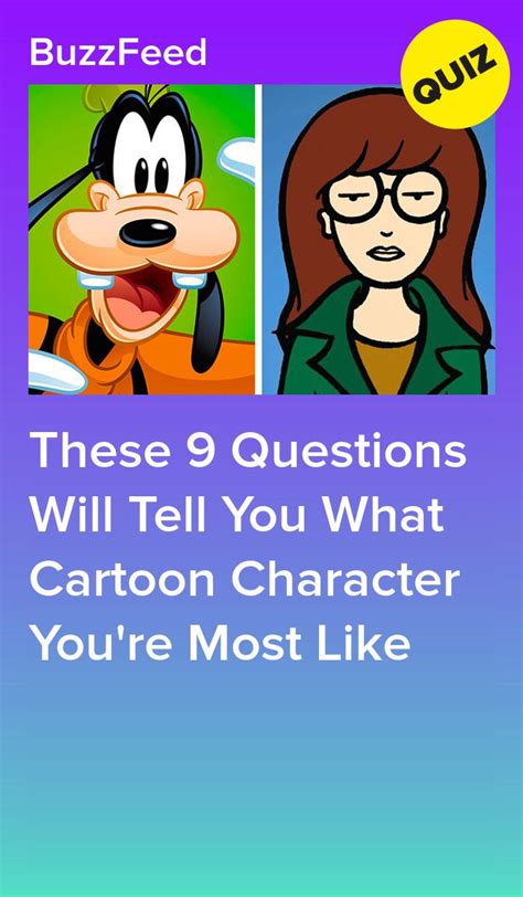 These 9 Questions Will Tell You What Cartoon Character Youre Most Like