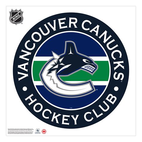 Vancouver Canucks 36 X 36 Team Logo Repositionable Wall Decal