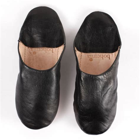 This way, if you need to make a quick trip outside, you've got traction underfoot. Leather Babouche Slippers, Men's Collection By Bohemia ...