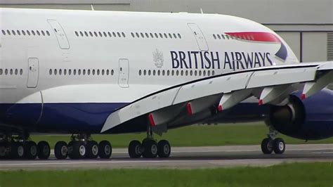 British Airways Airbus A380 G Xlea Takeoff And Landing Test Fly 2013
