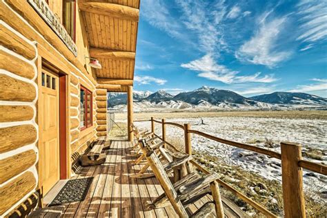 10 Acre Yellowstone Cabin Wstunning Mtn View Evolve