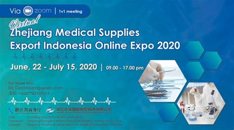 Zhejiang Medical Supplies Export Indonesia Online Expo 2020