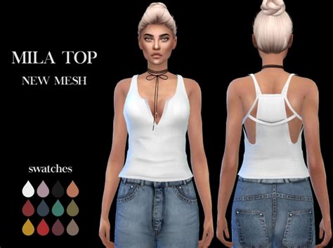 Mila Top At Leo Sims Sims 4 Updates