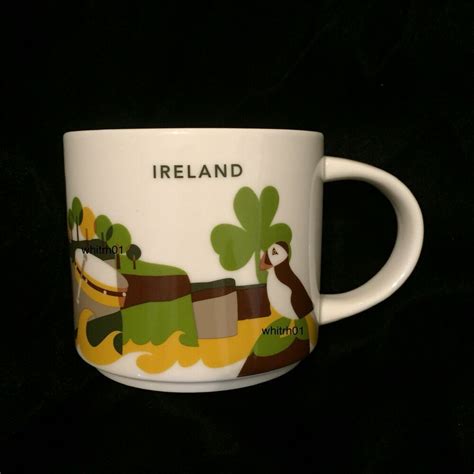 Details About Starbucks Ireland Yah Mug Sheep Cliffs Moher Puffin