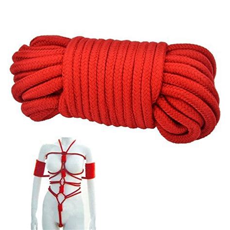 M Red Bondage Restraint Soft Japanese Rope Sex Toy Sex Toys For