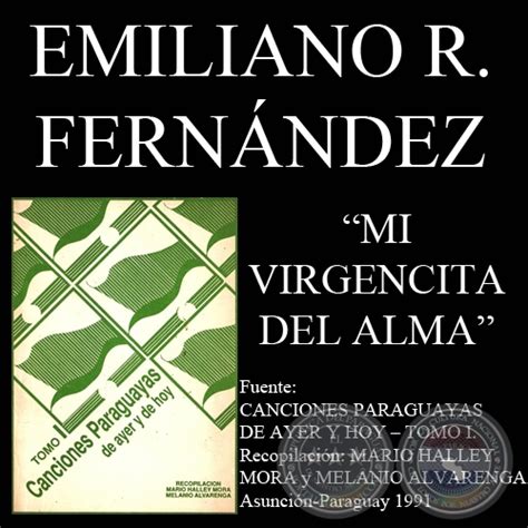Portal Guaraní Mi Virgencita Del Alma Letra De Emiliano R FernÁndez
