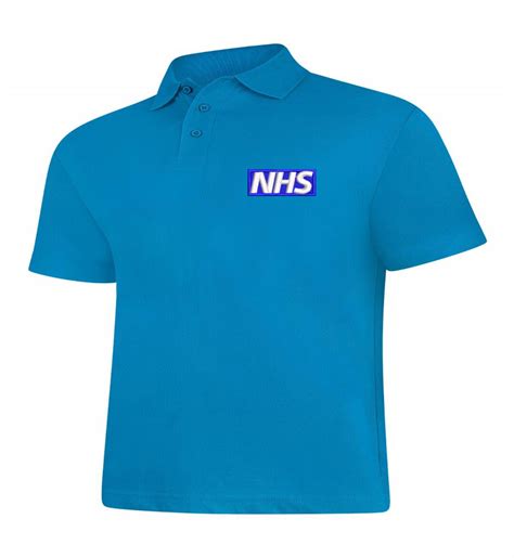Nhs Embroidered Logo Staff Uniform Polo Shirts Nhs Workwear Etsy