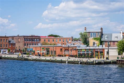 Fells Point Canton Waterfront In Baltimore Maryland Editorial Photo