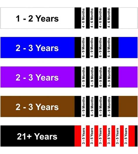 Jiu Jitsu Belt Size Chart