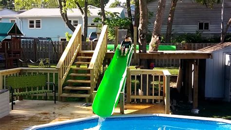 Backyard Homemade Water Slide Test Ride Youtube