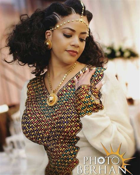 Habesha Injera Eritrea Ethiopia Ethiopian Traditional Dress Traditional Fashion