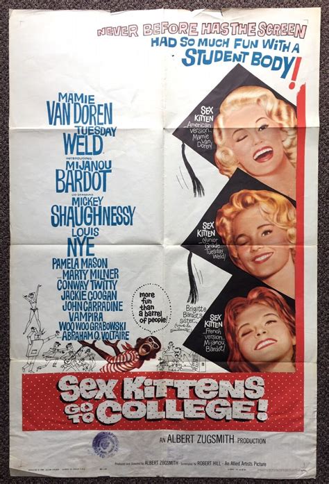 Sex Kittens Go To College 1960 Mamie Van Doren Tuesday Weld Mijanou Bardot Ebay
