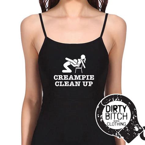 Creampie Clean Up Adult Vest Top Clothing Fetish Bdsm Etsy Uk