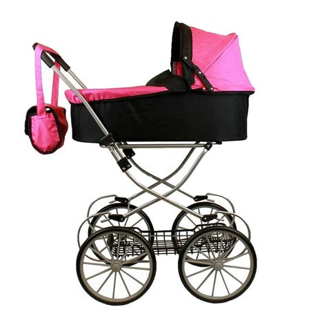 Mommy And Me Deluxe Doll Pram My Sweet Princess Doll Stroller With Basket And Free Carriage Bag