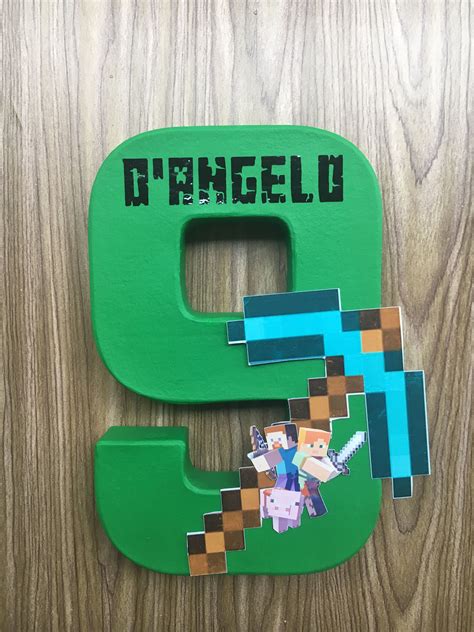 Maybe you would like to learn more about one of these? Minecraft number prop personalized | Unique items products ...