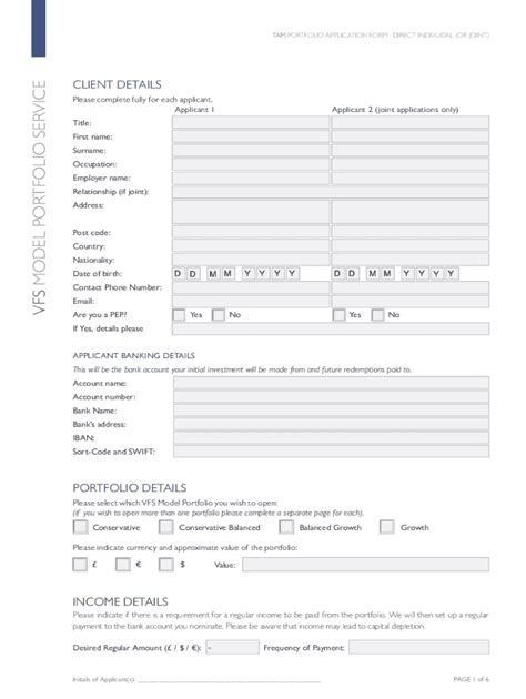 Fillable Online Vfs Form Fill Out And Sign Printable Pdf