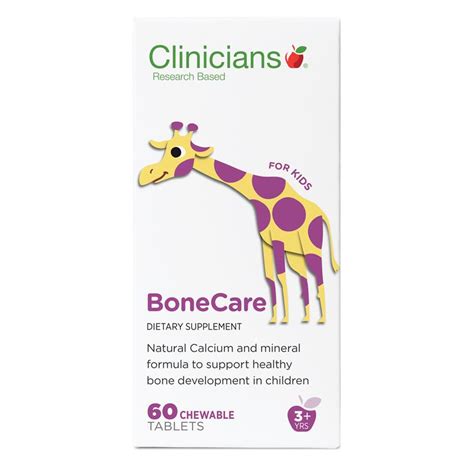 Buy Clinicians Bonecare Kids Calcium Chews 60 Tablets Online At Chemist